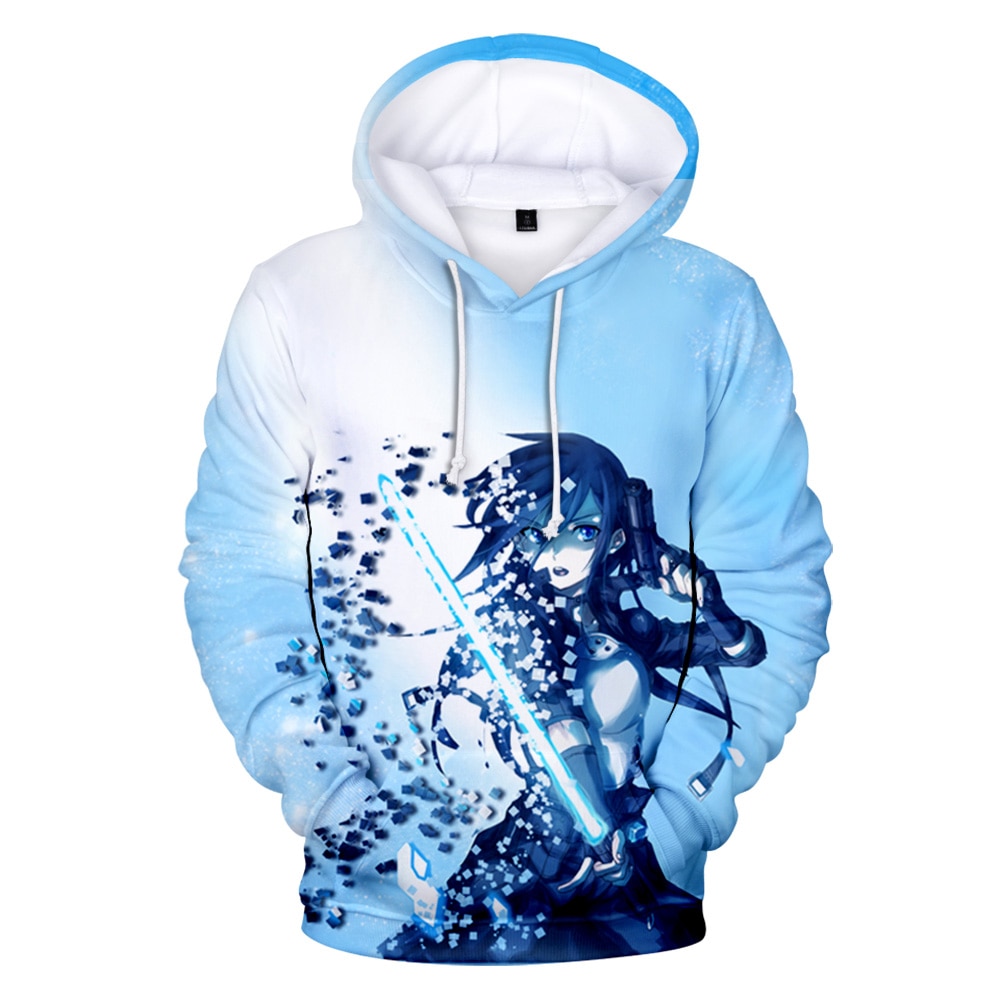 Áo Hoodie Tay Dài Họa Tiết Hoạt Hình Sword Art Online 3d Cá Tính Cho Bé