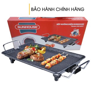 [BẢO HÀNH CHÍNH HÃNG] Bếp nướng điện không khói SUNHOUSE SHD4607 - 1500w ⚡Tặng kèm chổi quét dầu ăn + que xiên  đồ nướng