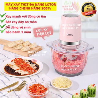 [Free Ship 🎁🎁🎁] Máy xay thịt lottor, sinh tố, ăn dặm, hoa quả - Bảo Hành 12 Tháng, Cối Thủy Tinh 2l và 1.2l