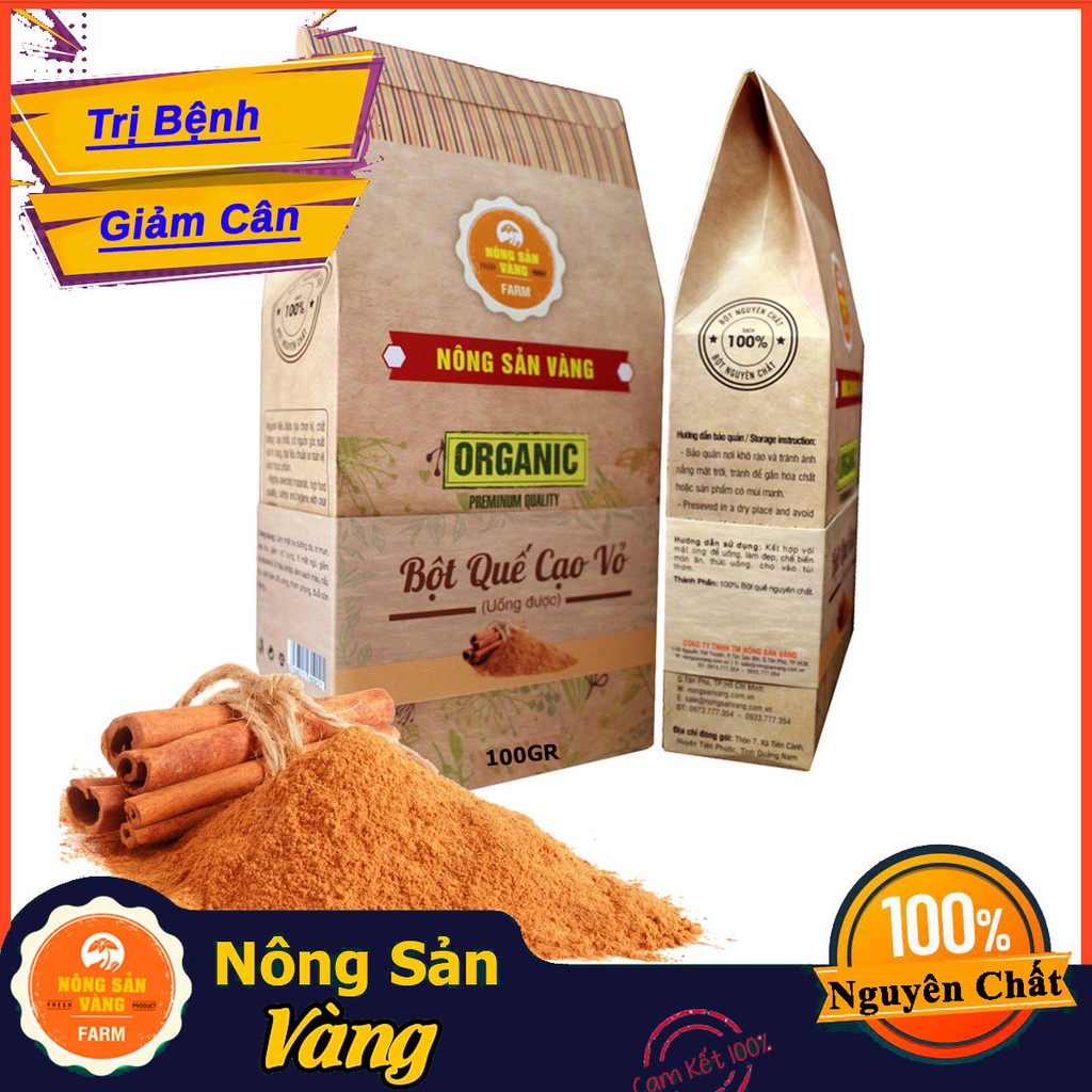 Bột Quế Cạo Vỏ (Uống Được)- Nông Sản Vàng 100gr | WebRaoVat - webraovat.net.vn