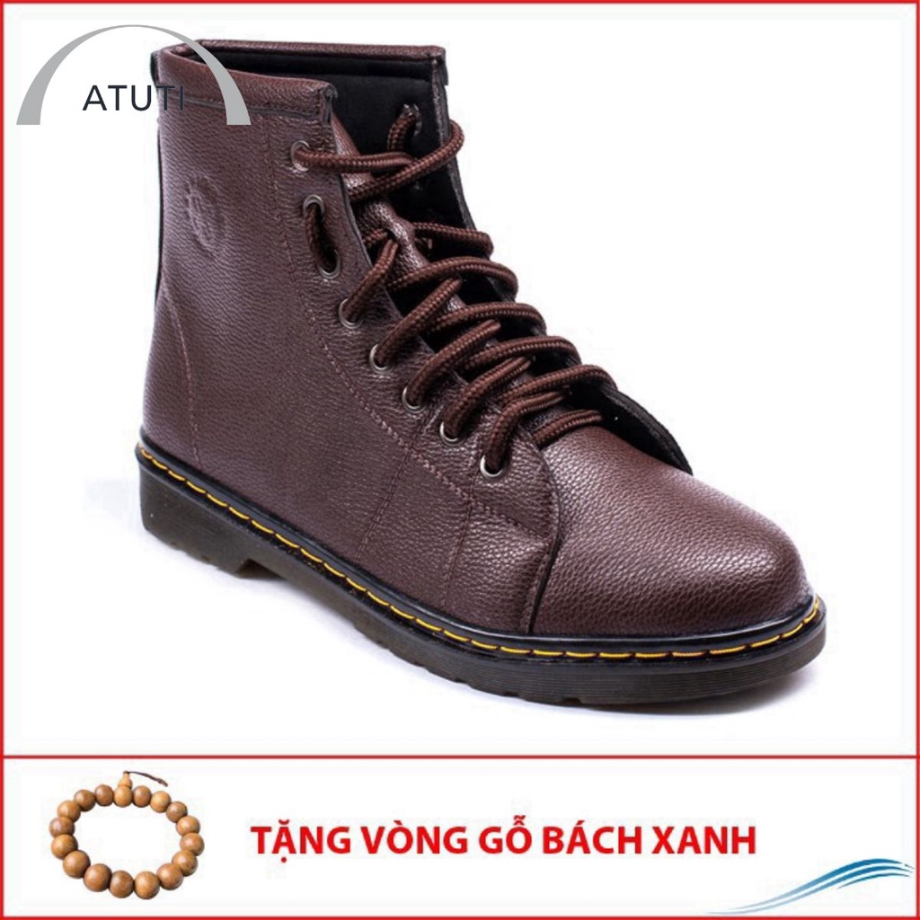 Giày Da Nam AROTI Boot Cổ Cao Chất Đẹp Cao Cấp,Đế Khâu Chắc Chắn Form Mạnh Mẽ,Cực Nam Tính Màu Nâu- Đủ size M89-N(GB)
