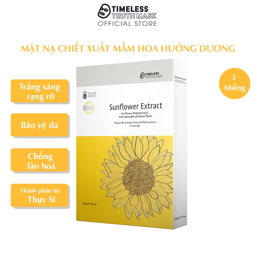 Bộ Mặt Nạ Làm Sáng Da Và Tăng Cường Collagen Chống Lão Hoá Cao Cấp TIMELESS TRUTH MASK Tặng 3 Mặt Nạ Mắt (30ml/miếng)