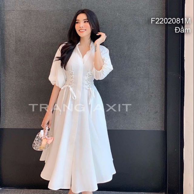 Đầm xòa tay phồng