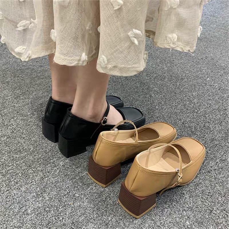 Giày Mary Jane mũi vuông 2021
