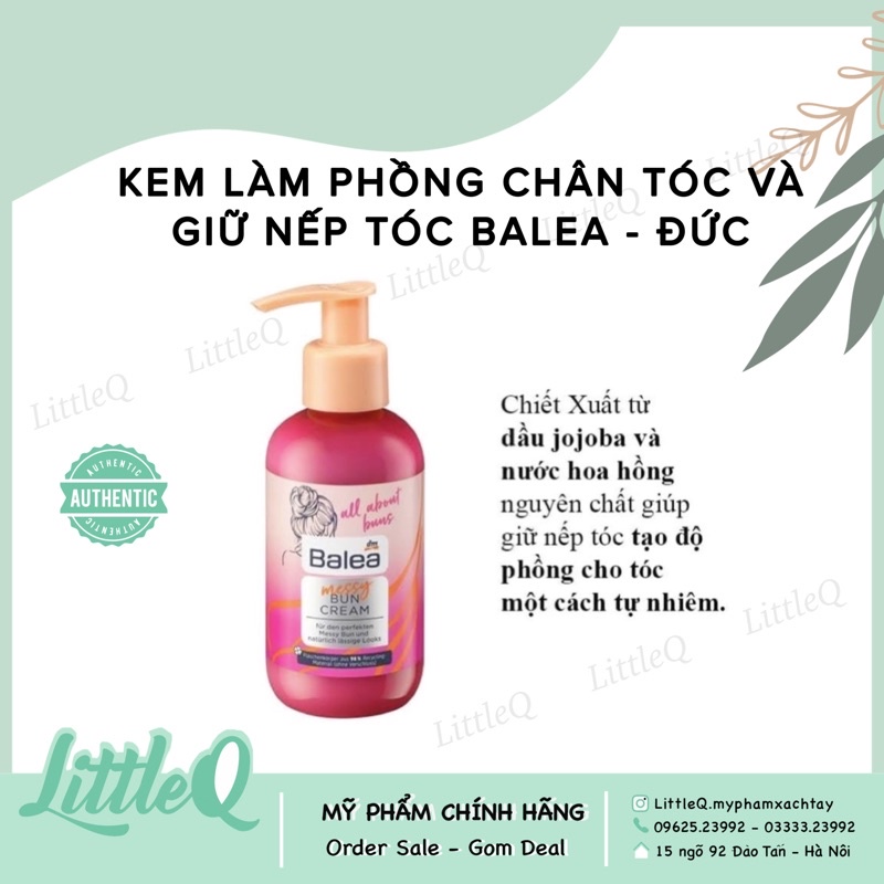 [pick store] KEM LÀM PHỒNG CHÂN TÓC VÀ GIỮ NẾP TÓC BALEA - ĐỨC