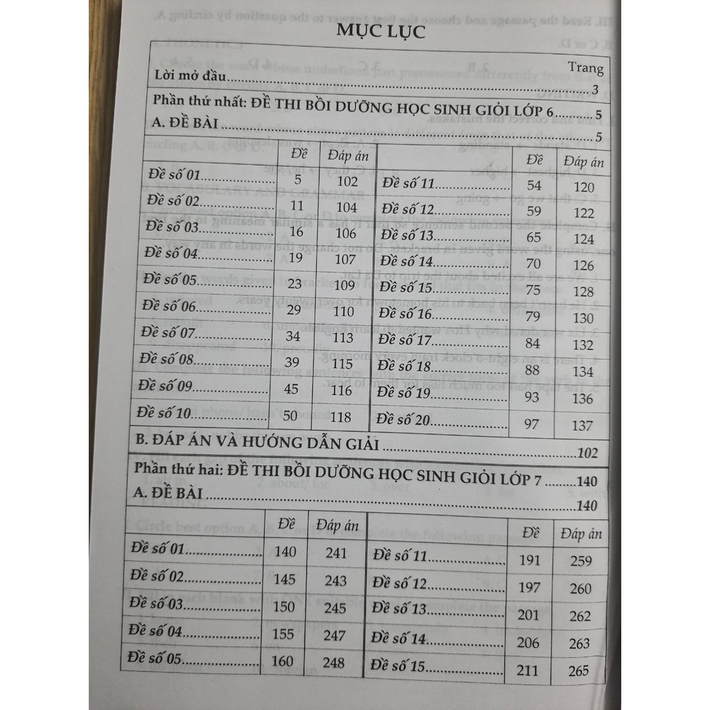 Sách Tuyển chọn đề thi bồi dưỡng Học Sinh Giỏi Lớp 678 môn Tiếng Anh