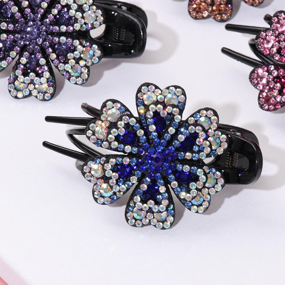 PINEVN Kẹp Tóc Mỏ Vịt Đính Đá Thanh Lịch