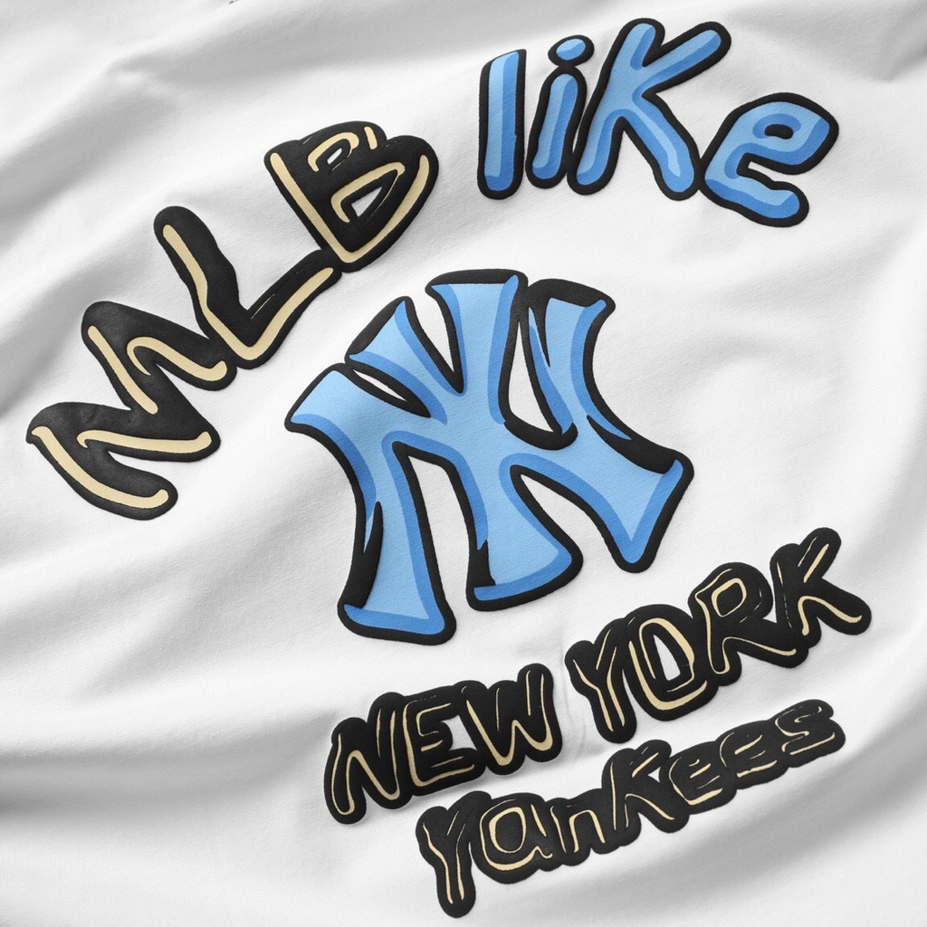 MLB - Áo thun cotton unisex Like Popcorn NEW YORK YANKEES