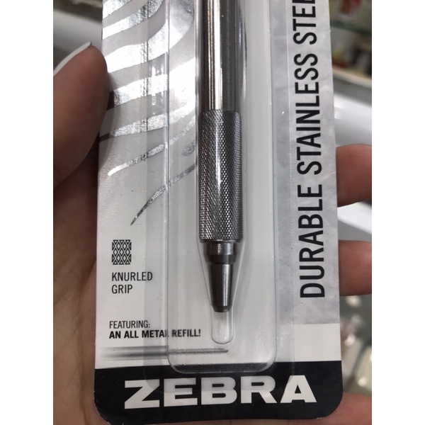⛄️1 gói Bút bi Zebra F-701 có thể rút ra bằng thép không gỉ - Mỹ