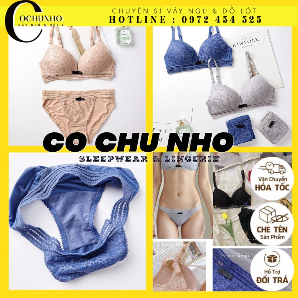 CHE TÊN SP - COMBO SET ÁO NGỰC KHÔNG GỌNG TẶNG KÈM QUẦN LÓT CAO CẤP - ÁO LÓT KHÔNG GỌNG