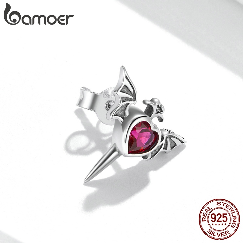 Khuyên tai BAMOER bạc 925 thời trang với nhiều kiểu tùy chọn