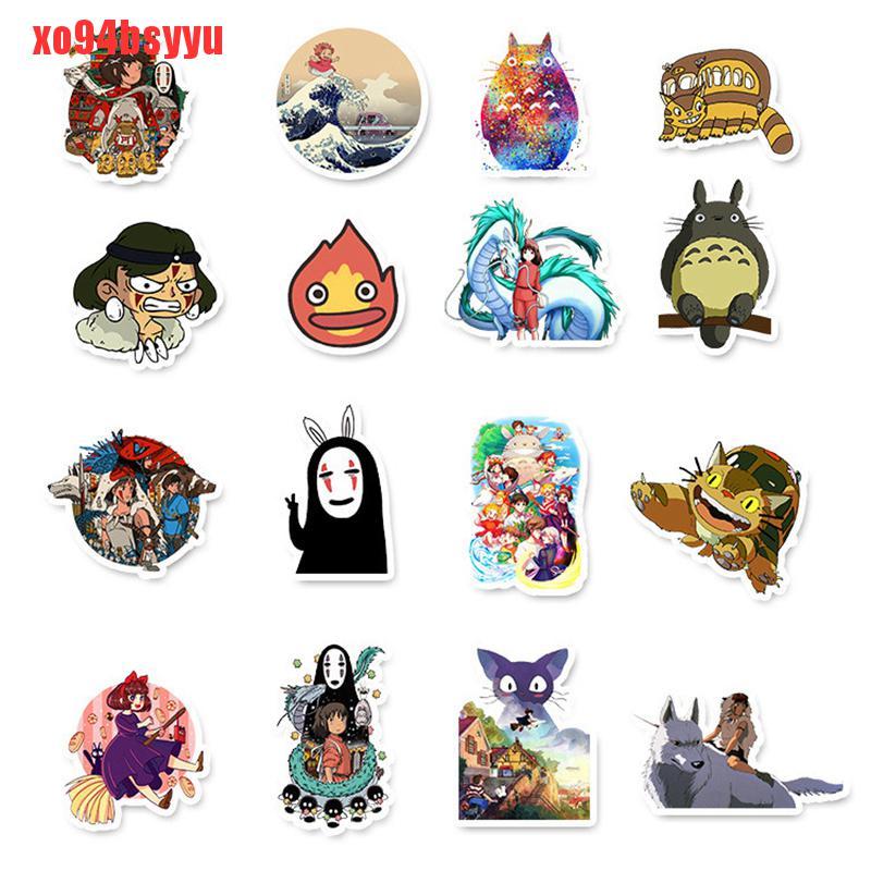 Bộ 50 Miếng Dán Hoạt Hình Totoro Spirited Away Chống Thấm Nước xo94bsyyu