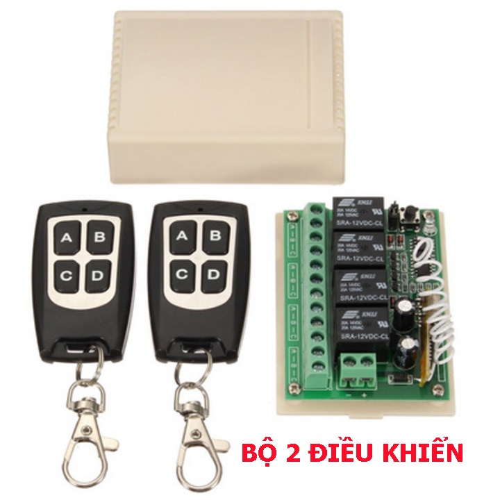 Mạch công tắc điều khiển từ xa 12V DC 4 cổng ra điều khiển 4 thiết bị điện 12v độc lập