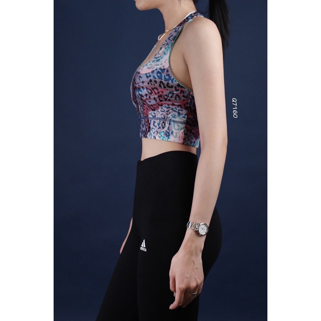 Q7160 - Áo bra tập yếm Fabletics phối da beo