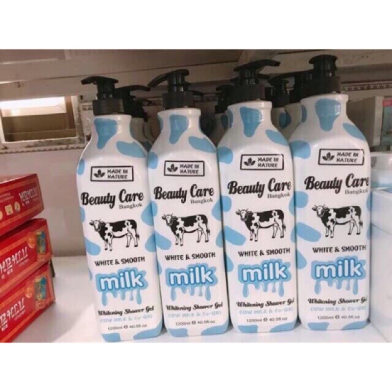 Sữa tắm con bò beauty care 1200ml - hàng chuẩn thái lan