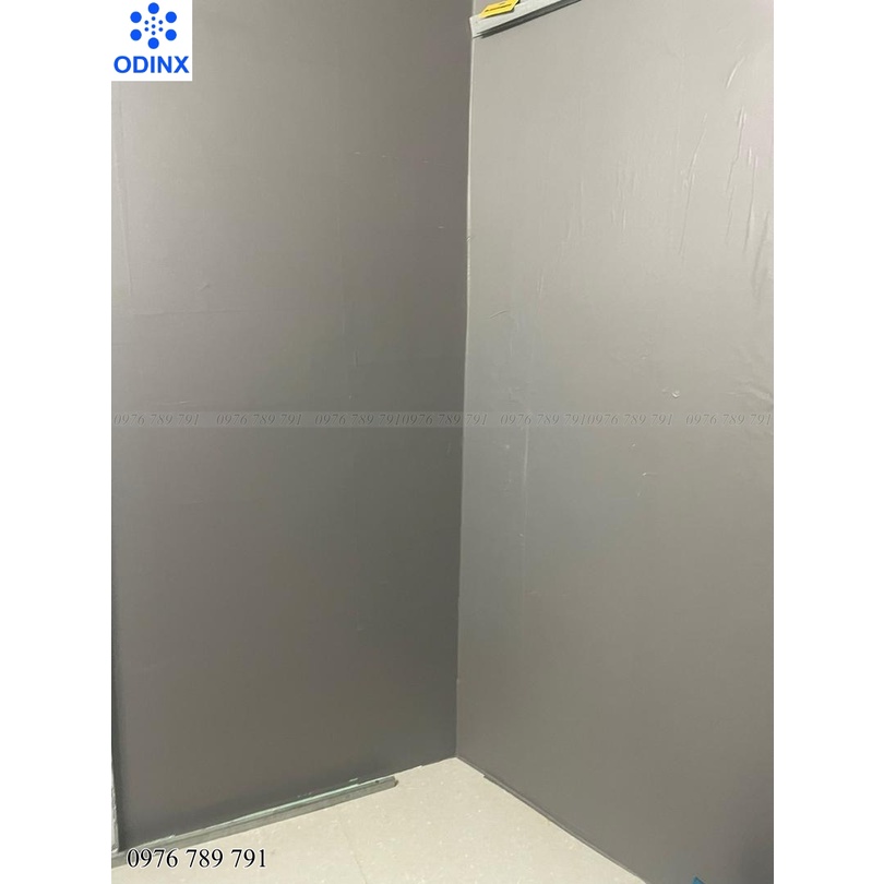 10m Giấy Dán Tường Màu Xám Đậm Vân Nhám Có Keo Sẵn, Decal Dán Tường 10m Vân Nổi Cho Phòng Ngủ Đẹp ODINX