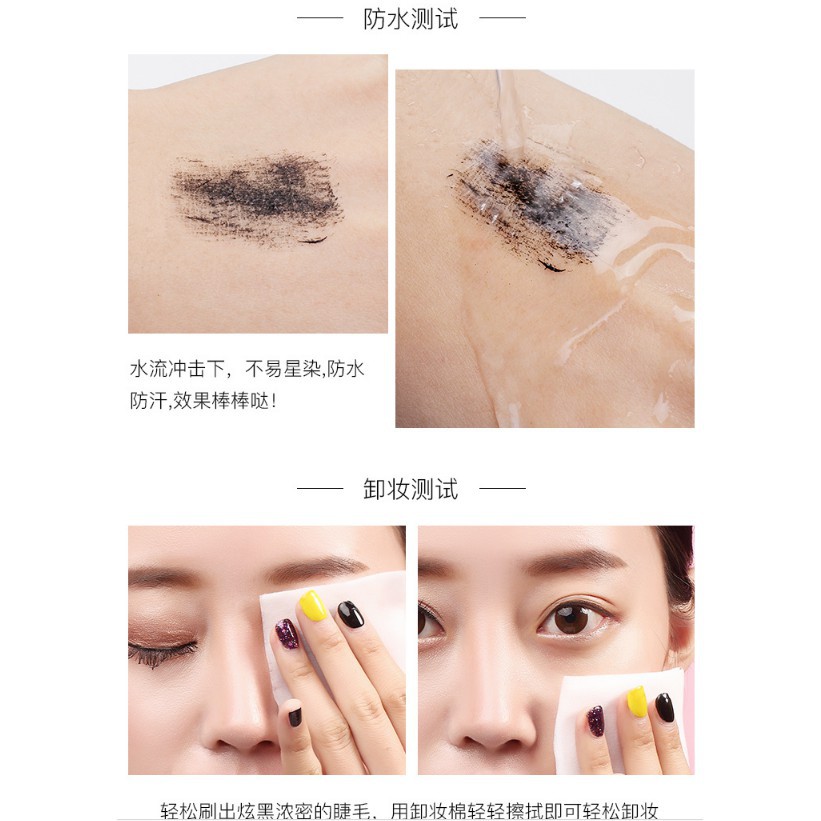 Mascara Leezi chuốt mi dài dày cong vút kháng nước không bị lem