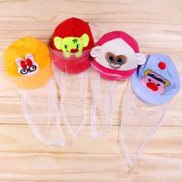 Mũ sơ sinh kèm khăn cho bé yêu