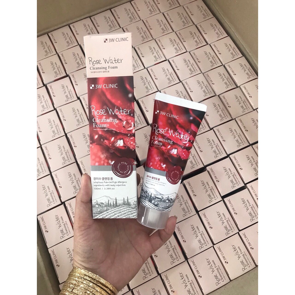 Sữa rửa mặt 🎀🎀FREE SHIP🎀🎀 sữa rửa mặt trà xanh 3w clinic trắng da ngăn ngừa mụn hiệu quả