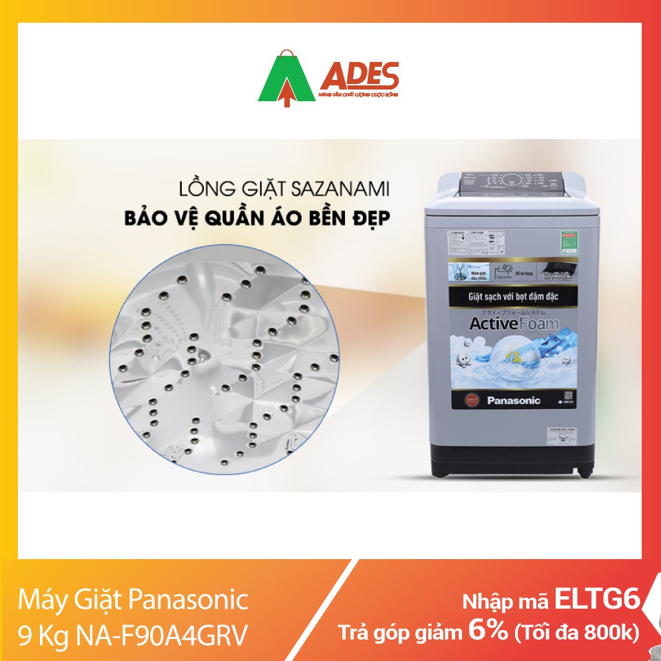 Máy Giặt Panasonic 9 Kg Lồng đứng NA-F90A4GRV | Chính Hãng, Giá Rẻ