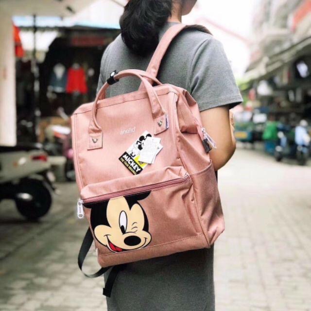 Balo Bỉm Sữa ♥️ FREESHIP ♥️ Balo ANELLO Phiên Bản MICKEY Limited Edition 26x40x18 cm