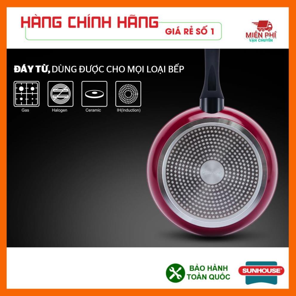 CHẢO ĐÁ HOA CƯƠNG ĐÁY TỪ SUNHOUSE 28CM, CHẢO CHỐNG DÍNH SUNHOUSE 28CM.