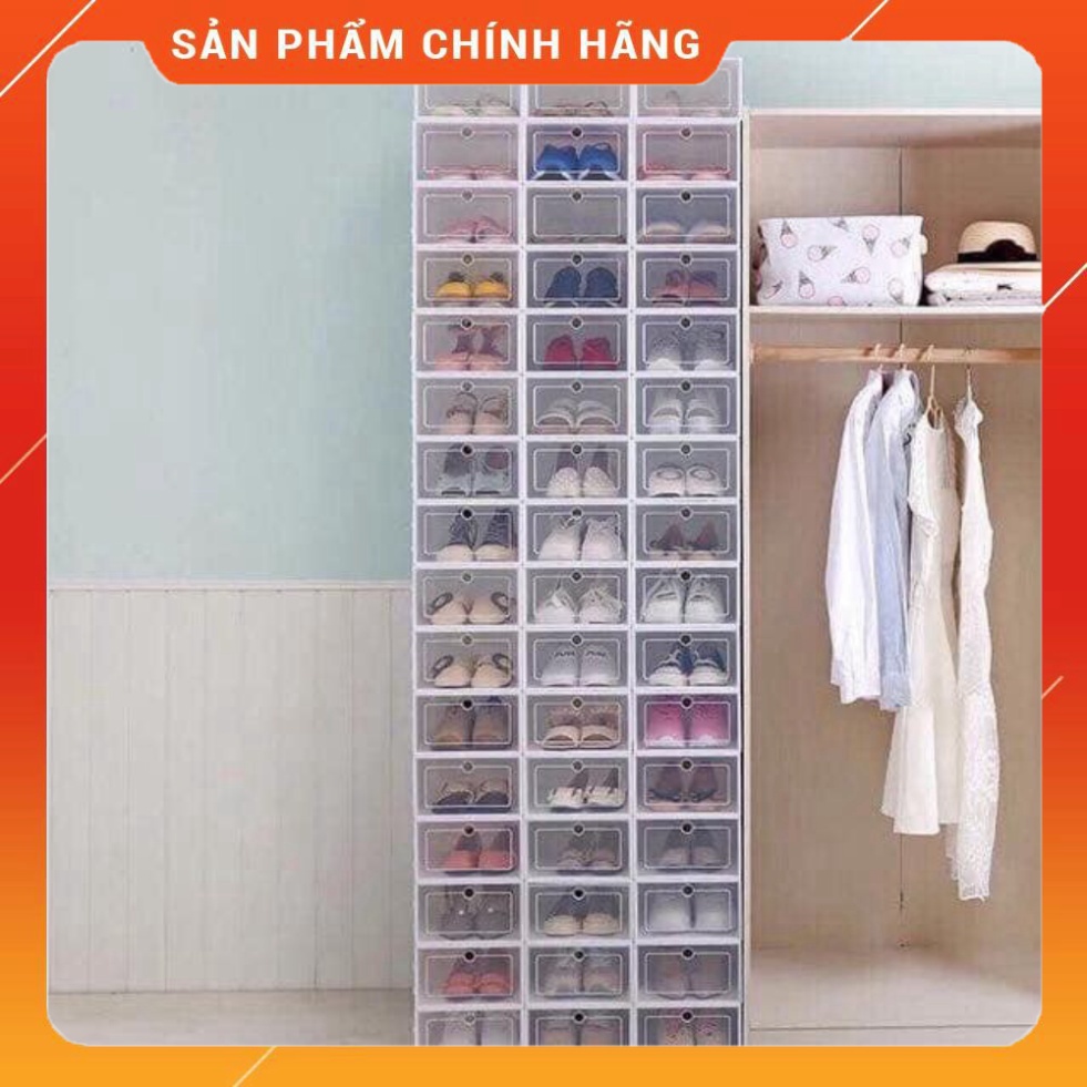 Hộp Đựng Giày Dép Bằng Nhựa Cứng Trong Suốt AHM Mart
