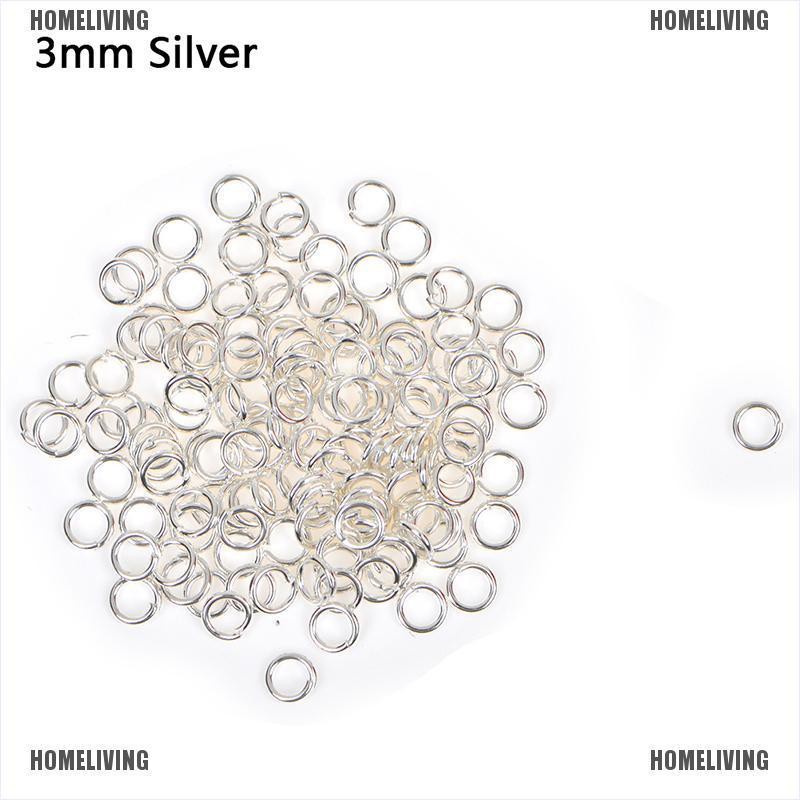 Set Khuyên Xỏ Lỗ 3 / 4 / 6mm Màu Vàng / Bạc Dùng Làm Trang Sức DIY