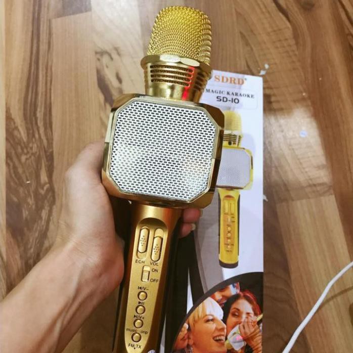 [GIÁ SẬP SÀN] MIC karaoke bluetooth SD 10 không dây có loa TUYỆT ĐỈNH SIÊU PHẨM -  BH 6 tháng - CAM KẾT CHÍNH HÃNG