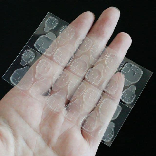 Miếng dán móng 24 miếng trong suốt siêu mỏng