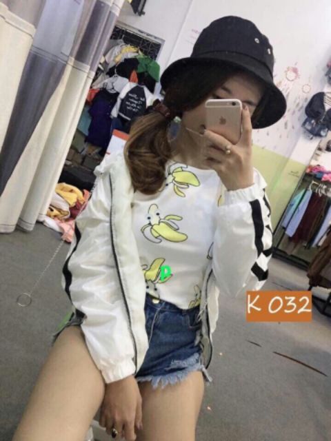 [ Mã FAMAYWA giảm 10K đơn 50K] Áo khoác dù sọc tay 2p, khoen tròn | BigBuy360 - bigbuy360.vn