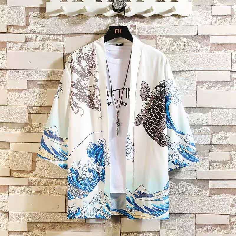 Áo Khoác Cardigan Mỏng Dáng Rộng Phong Cách Trung Hoa Dành Cho Cặp Đôi