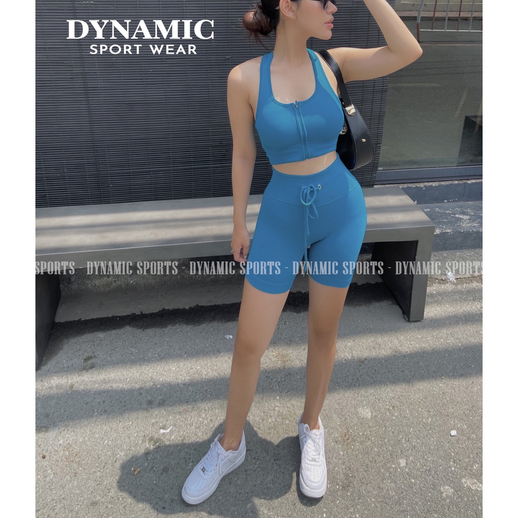 Quần đùi và Bra thể thao tập Gym, Yoga, Aerobic nữ Biker