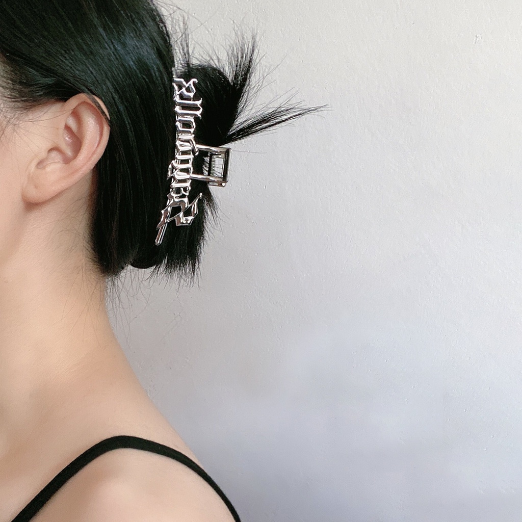 Kẹp Tóc Hình Cá Mập Bằng Kim Loại Thời Trang Đường Phố Cho Nữ