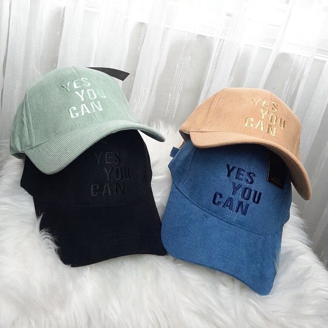 [Hàng loại 1]Nón kết Mũ lưỡi trai chất vải nhung mềm mại cao cấp dày dặn thêu chữ thời trang phong cách hàn quốc Nam Nữ