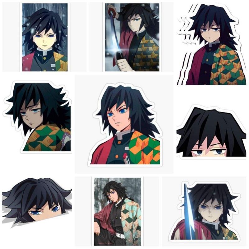 10-50 hình dán Stickers Tomioka Giyuu  decal