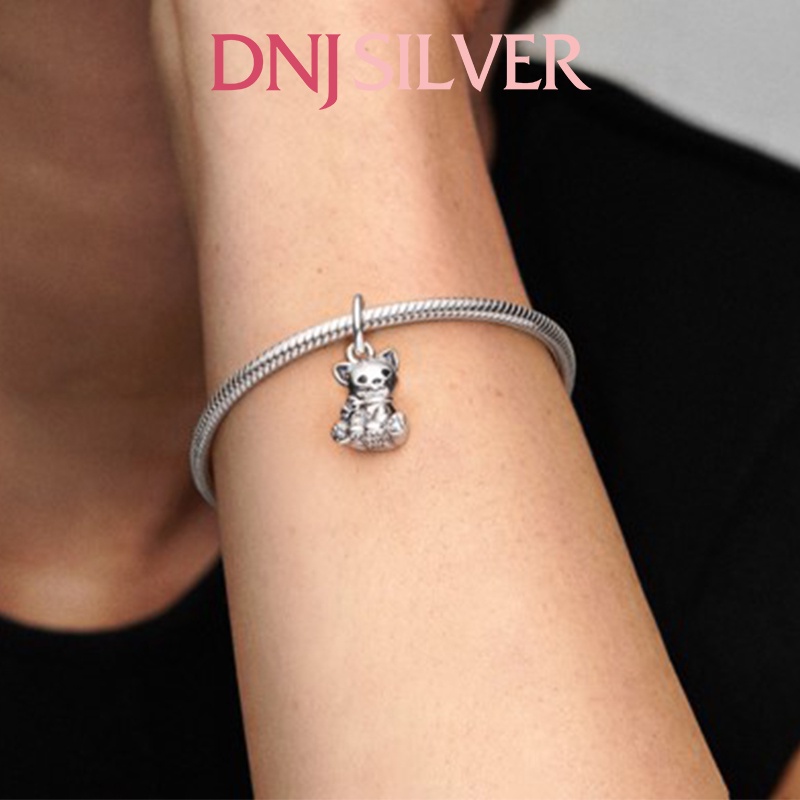 Charm bạc 925 cao cấp, hàng chuẩn bạc - Charm Kitty-Cat thích hợp để mix vòng tay charm - DN213