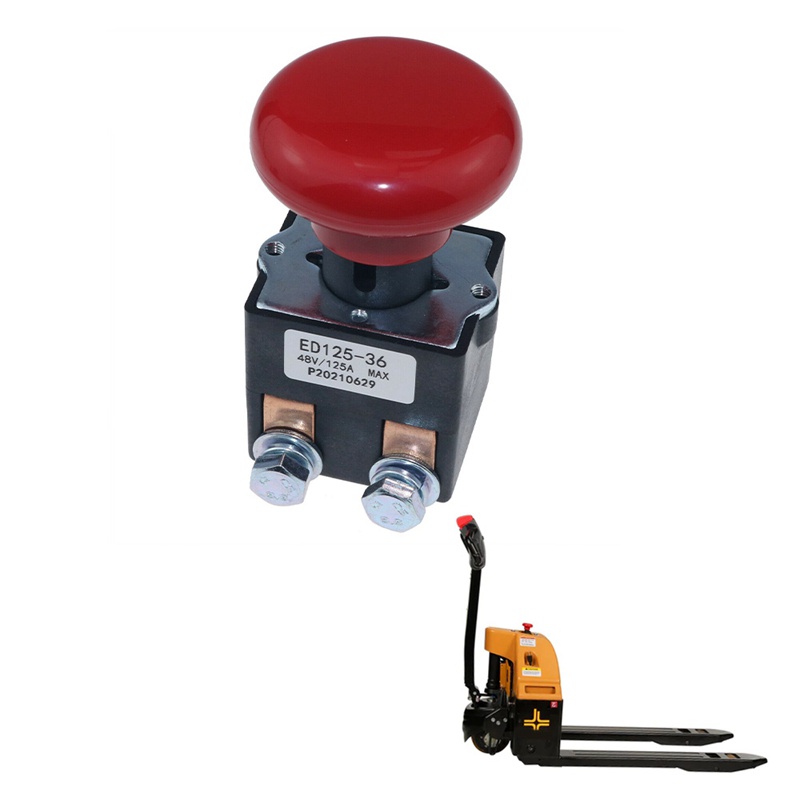 Công Tắc Ngắt Kết Nối Khẩn Cấp ED125-36 48V 125A Cho Big Joe EZ30 E30 D40 EZ40 111551000800 Dụng Cụ Xếp Chồng Cây Điện Tử