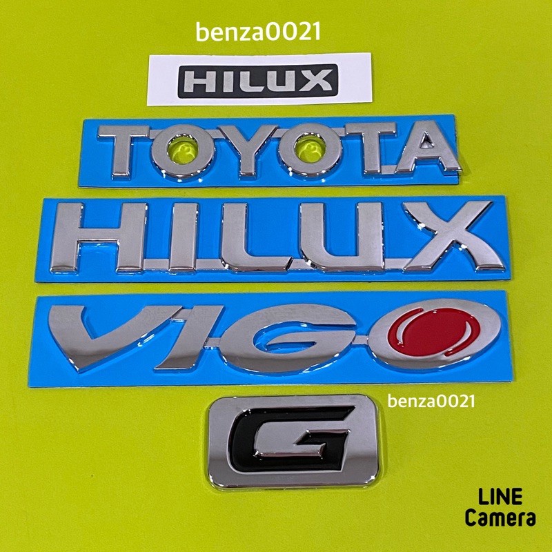 Logo * Hilux toyota Hilux vigo G (Bộ có 5 miếng.)