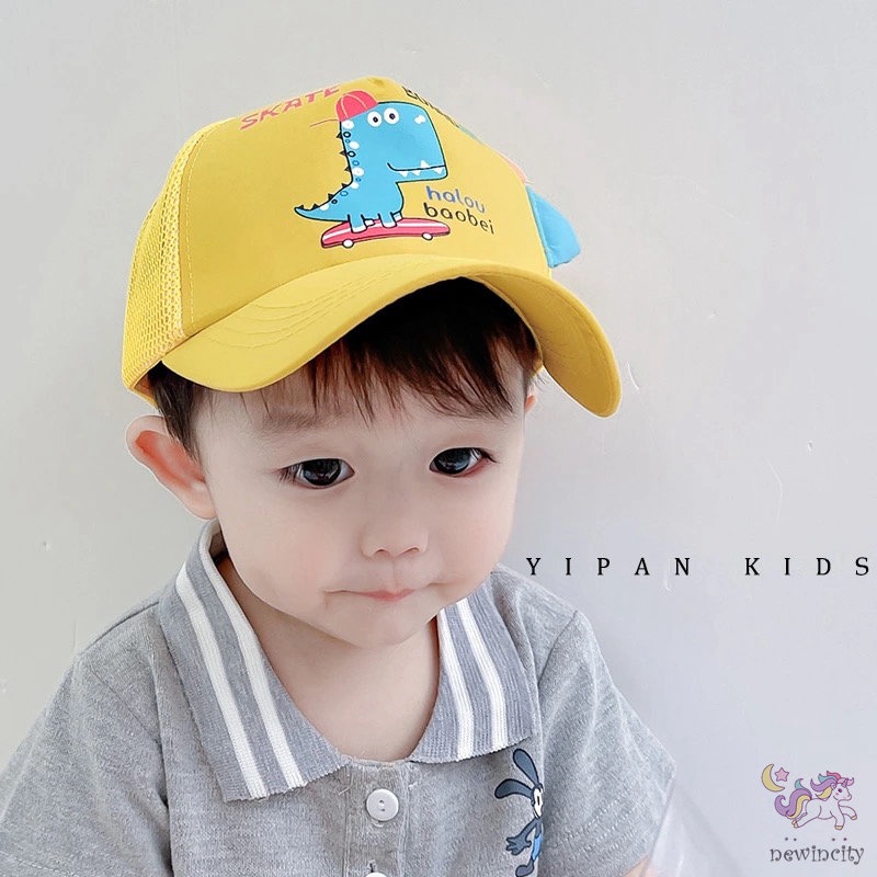 Nón Che Nắng Họa Tiết Khủng Long Hoạt Hình Ba Chiều Phong Cách Hàn Quốc Cho Bé
