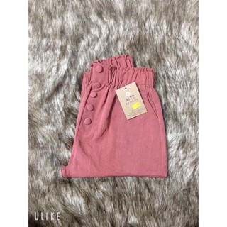 Quần baggy đũi xước 5 khuy bọc cách điệu, quần đũi dài thoải mái hoạt động