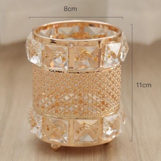 Cốc pha lê đựng dụng cụ nail, make up