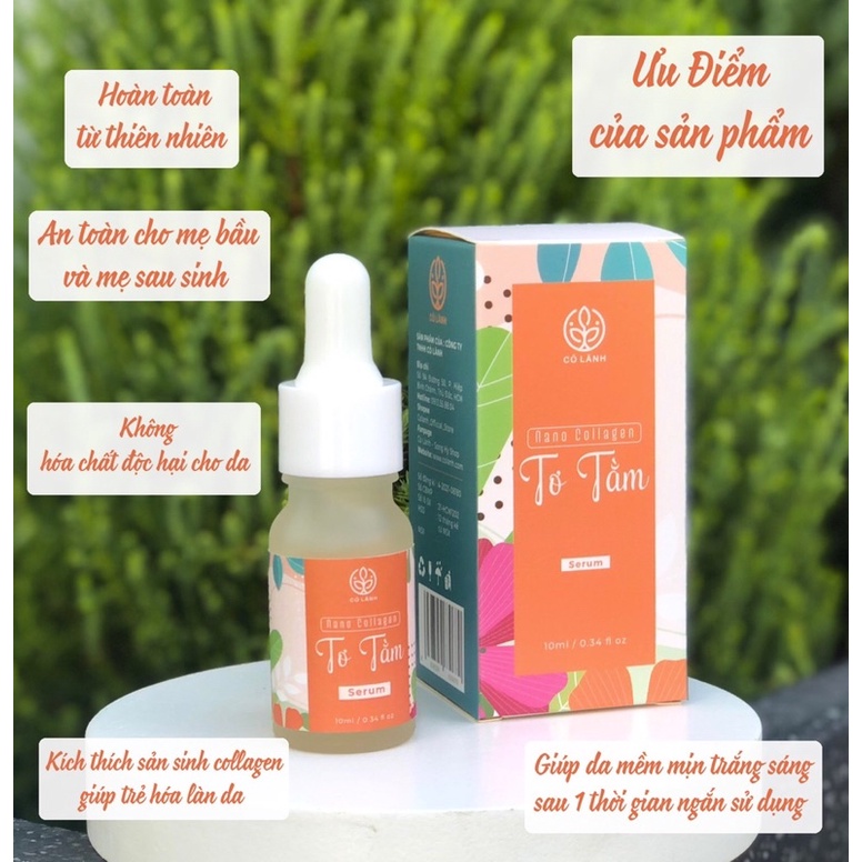 COMBO SERUM VÀ KEM NANO COLLAGEN TƠ TẰM CỎ LÀNH
