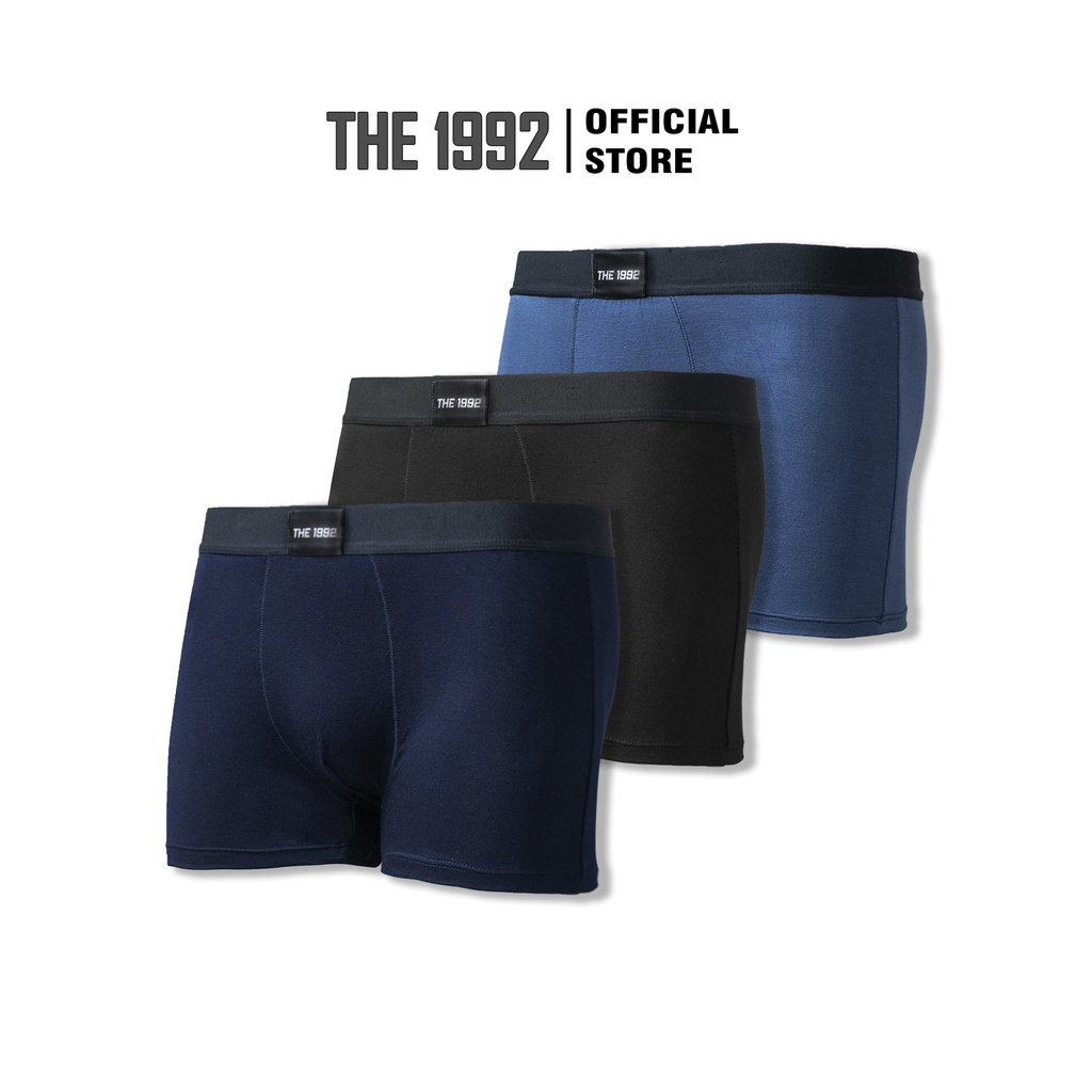 Quần sịp đùi nam THE 1992 Combo 3 Boxing Underwear vải cotton