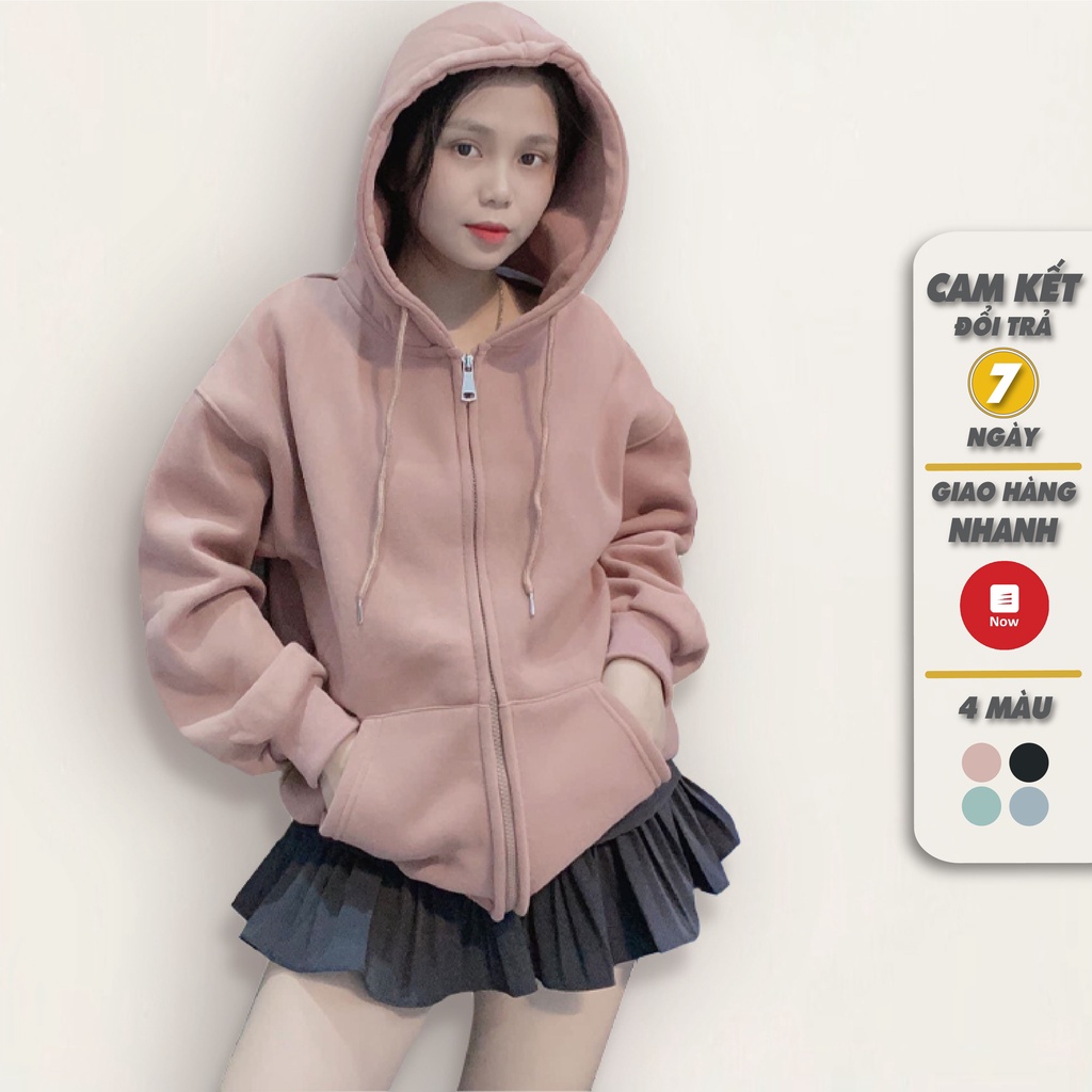 Áo Hoodie Form Rộng, Ao Khoác Nỉ Form Rộng Nữ Màu Hồng  Basis Boutique | BigBuy360 - bigbuy360.vn