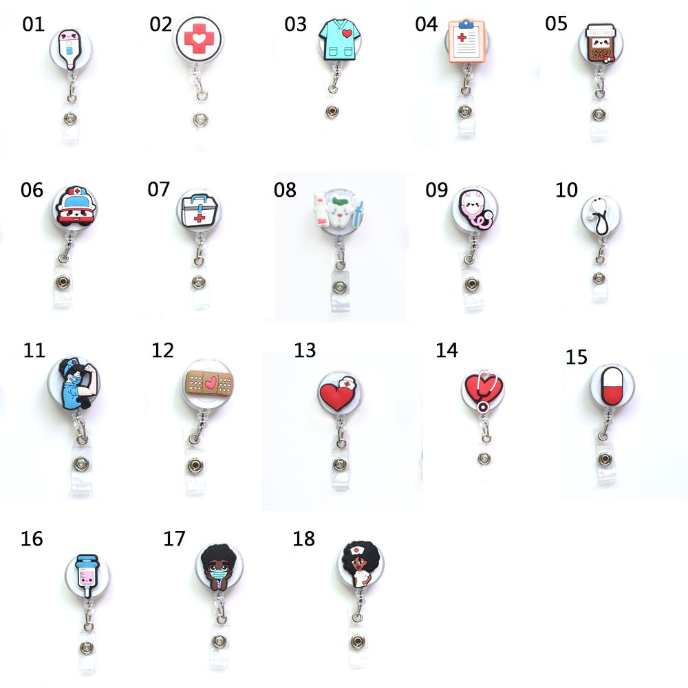 Dây Đeo Thẻ Id Dạng Móc Khóa Có Thể Thu Gọn Dễ Thương