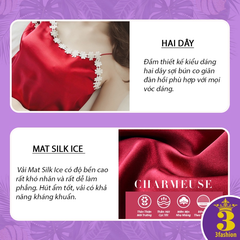 Đồ Ngủ Bộ Nữ Hai Dây Sexy Vải Lụa Băng Mềm Mịn Thoáng Mát Rủ Nhẹ Vải Mỏng Mềm Mịn Sexy Quyến Rũ - N07