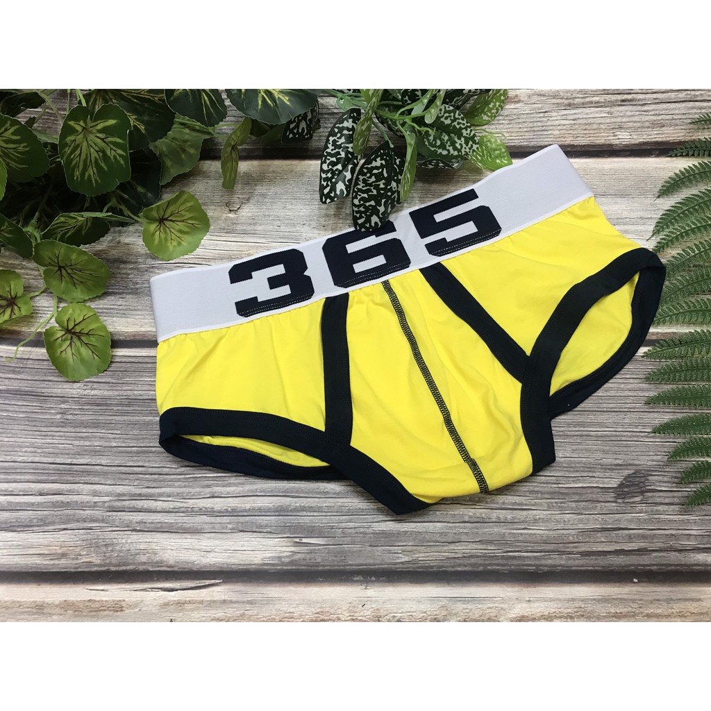 [free ship 50k + che tên đơn hàng] quần lót nam, quần lót tam giác thun cotton in số 365 (hình chụp tại shop)