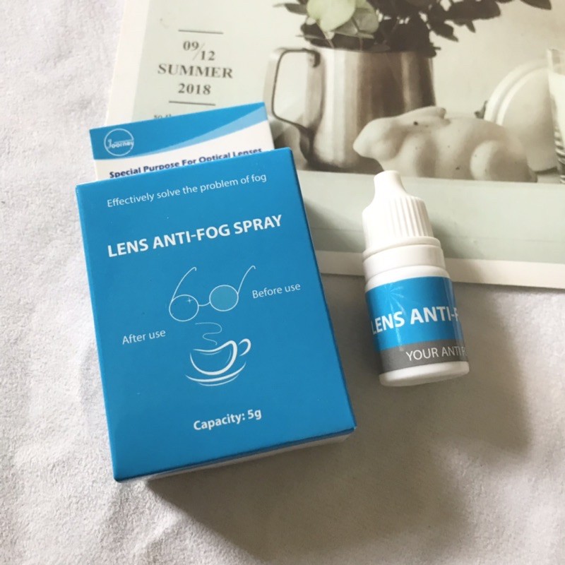 Dung dịch anti - fog lau kính mắt, 100% chống Mờ Kính, Chống mờ hơi thở, tiện dụng khi đeo khẩu trang [Siêu rẻ]