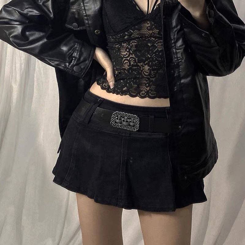[ XxholicC ] - chân váy mini skirt + belt